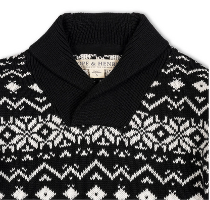 ORGANIC SHAWL COLLAR SWEATER