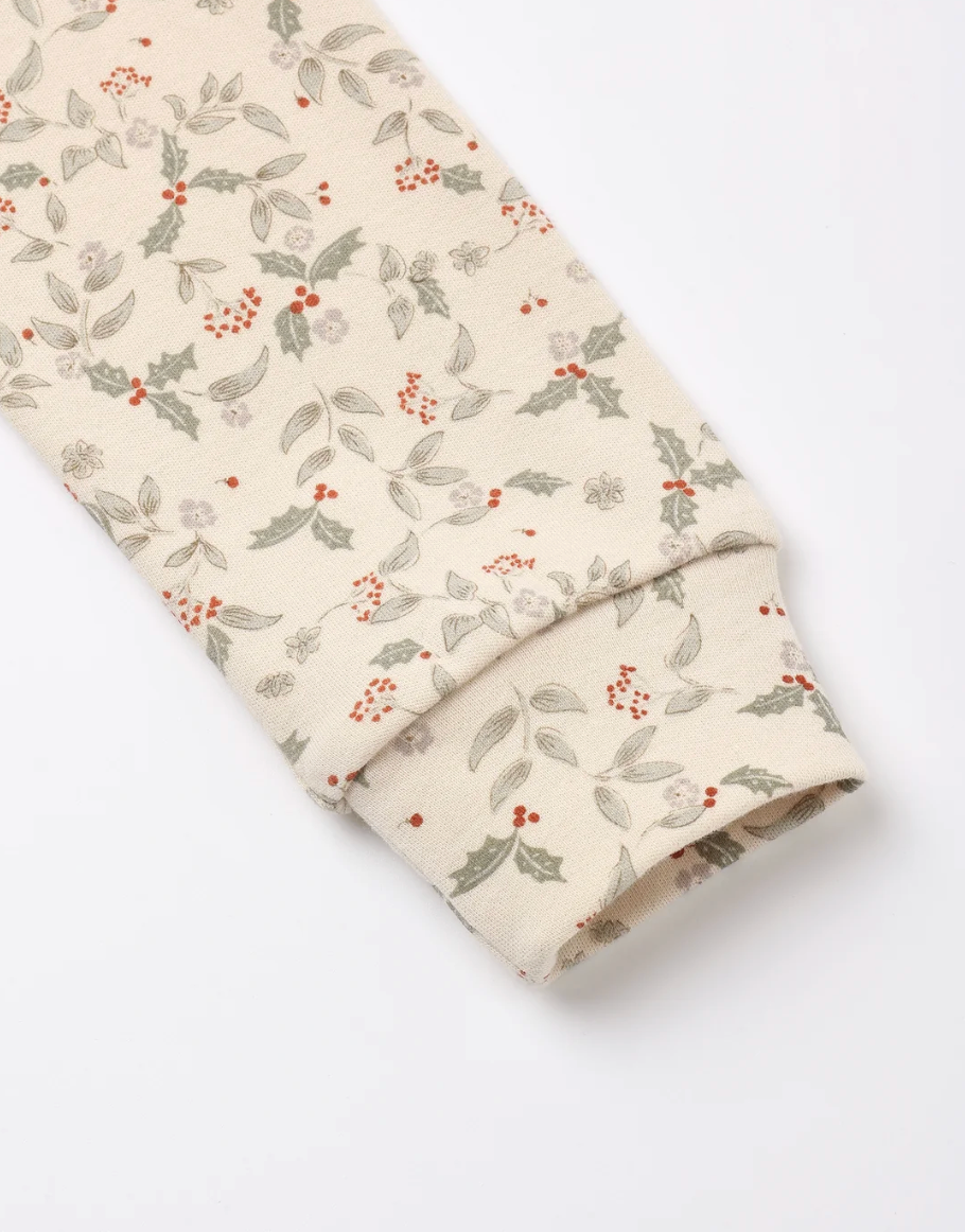 ORGANIC LONG SLEEVE PJ SET (HOLLY FLEUR)