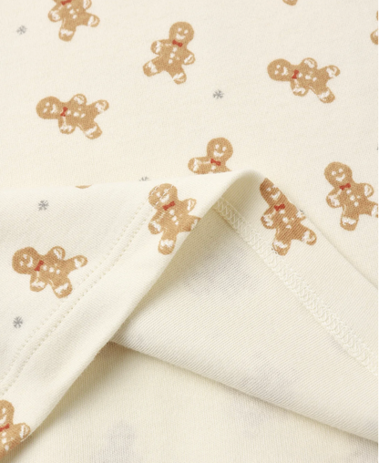 ORGANIC LONG SLEEVE PJ SET (GINGERBREAD)