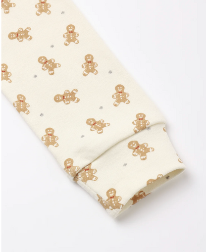 ORGANIC LONG SLEEVE PJ SET (GINGERBREAD)