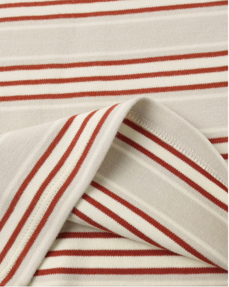 ORGANIC LONG SLEEVE PJ SET (HOLIDAY STRIPE)