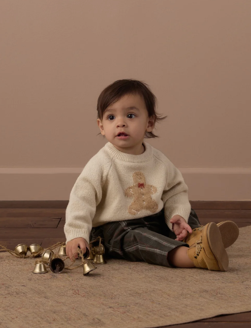 RELAXED RAGLAN SWEATER (GINGERBREAD MAN)