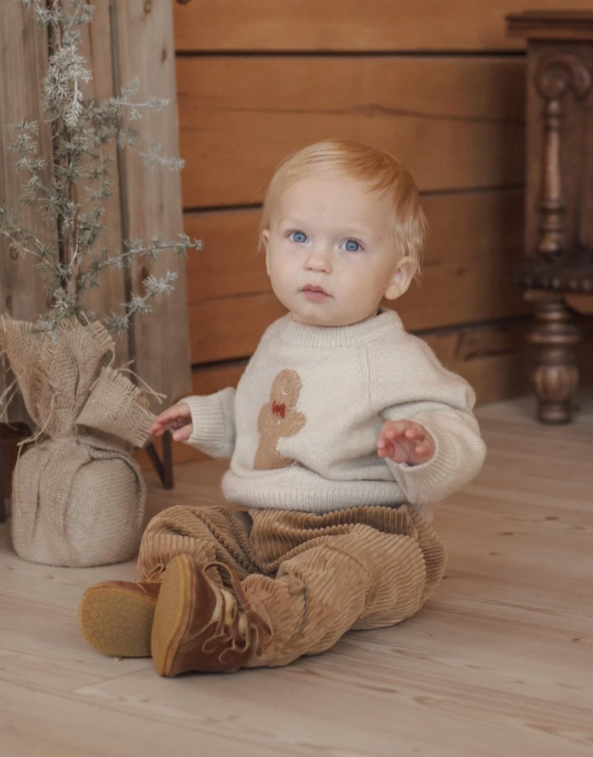 RELAXED RAGLAN SWEATER (GINGERBREAD MAN)