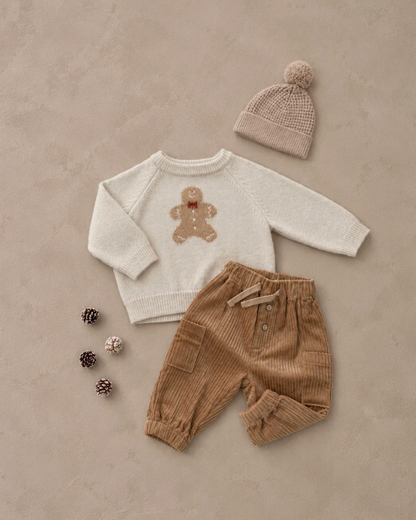 RELAXED RAGLAN SWEATER (GINGERBREAD MAN)