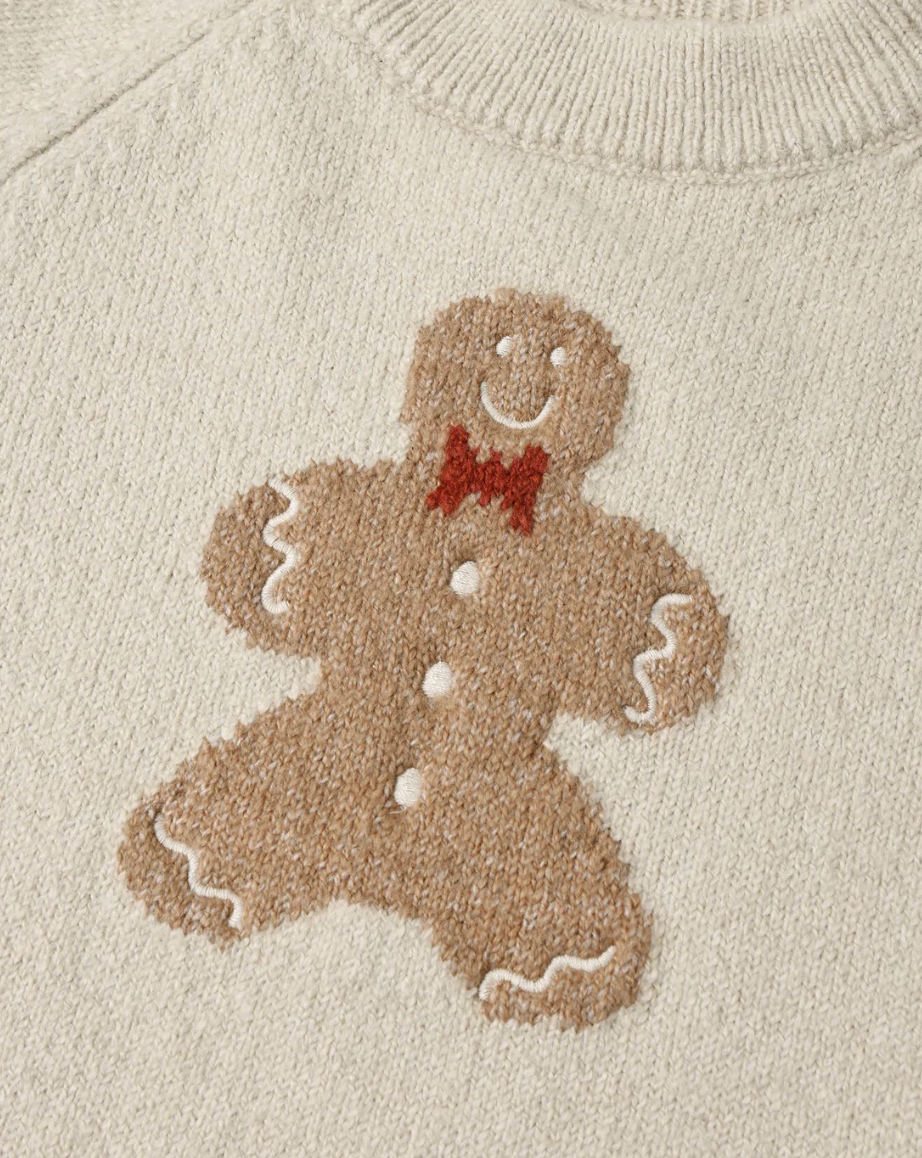 RELAXED RAGLAN SWEATER (GINGERBREAD MAN)