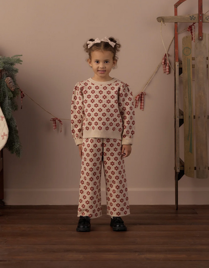 JACQUARD KNIT SET (POINSETTIA)