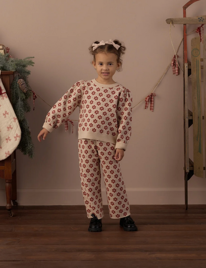 JACQUARD KNIT SET (POINSETTIA)