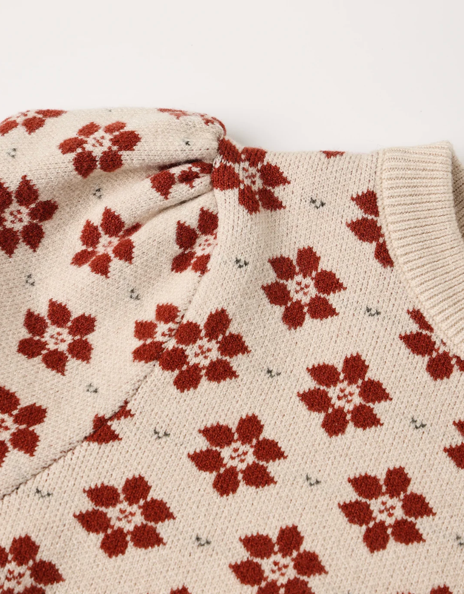 KNIT PANT (POINSETTIA)