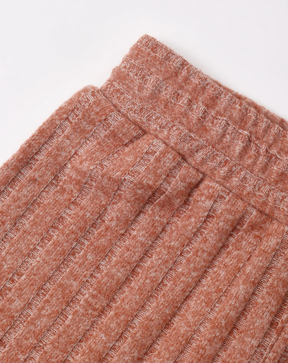 COZY RIB KNIT SET (RUBY)