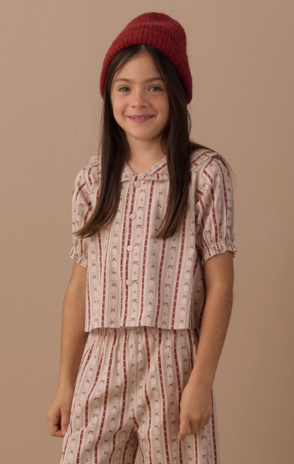 RUFFLE PAJAMAS (CANDY CANE LANE)