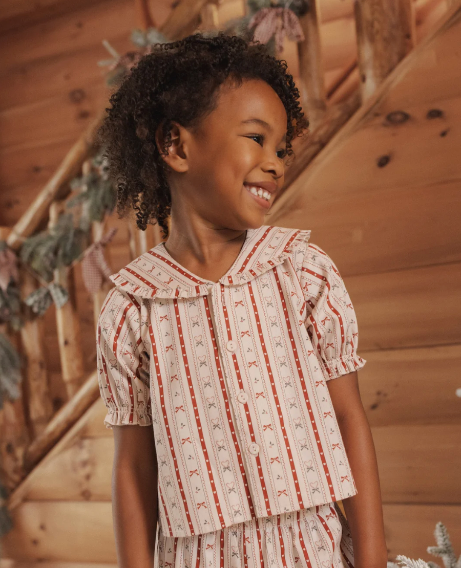 RUFFLE PAJAMAS (CANDY CANE LANE)