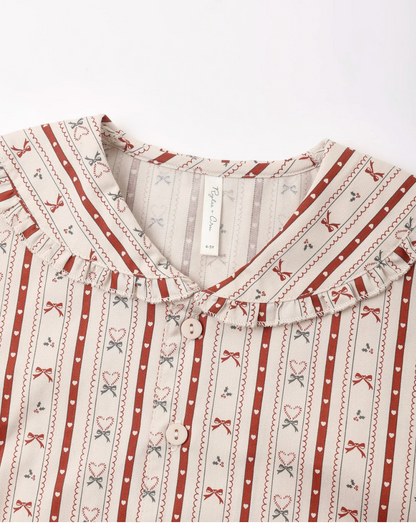 RUFFLE PAJAMAS (CANDY CANE LANE)