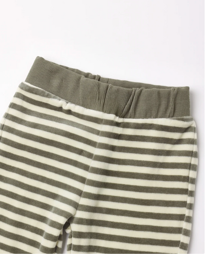 VELOUR RELAXED SWEATPANT (SPRUCE STRIPE)