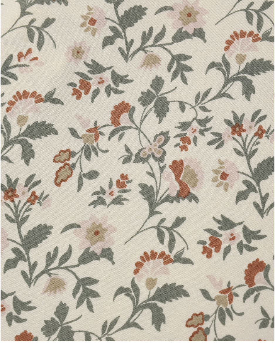 BAMBOO ZIP FOOTIE (HOLIDAY FLORAL)