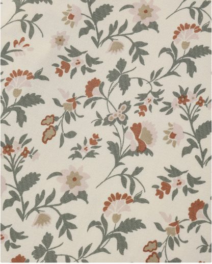 BAMBOO ZIP FOOTIE (HOLIDAY FLORAL)