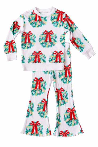 Sweatshirt & Leggings Set (Wreaths)