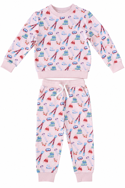 Sweatshirt Set (Ski Season Pink)