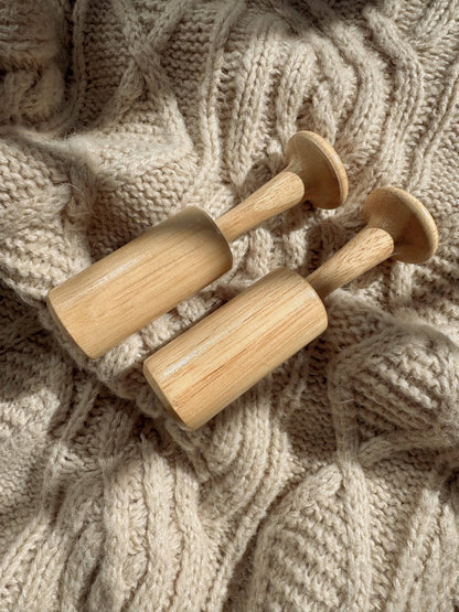 Standing Wooden Maracas (2 pc)