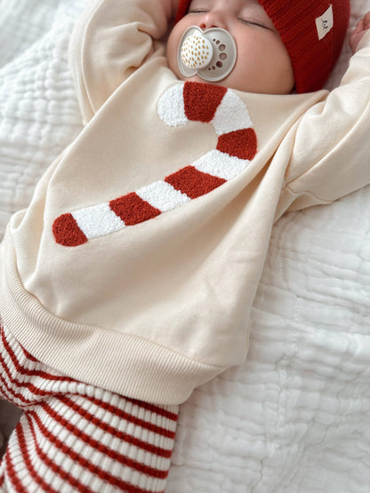 Candy Cane Chenille Pullover *FINAL SALE*