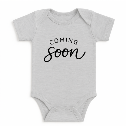 Coming Soon Onesie (White)