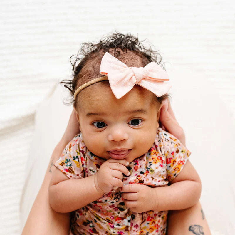 Linen Bow Headband