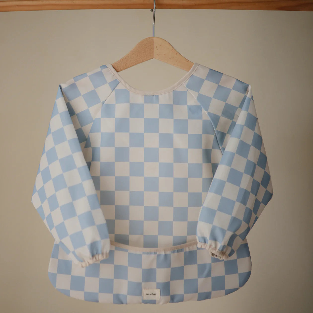 Long Sleeve Bib (Blue Check)