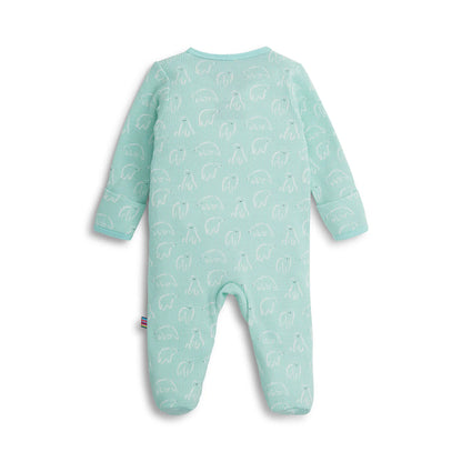 Blue Polaris Waffle Footie