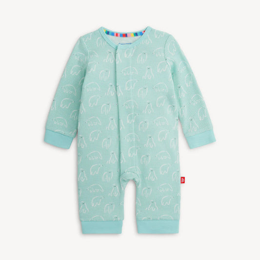 Blue Polaris Waffle Romper