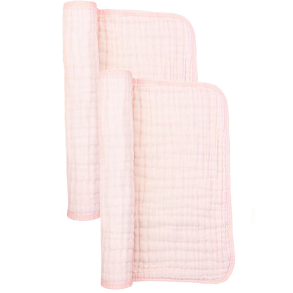 Cloud Muslin™ Burp Cloth 2 Pack (Blush)
