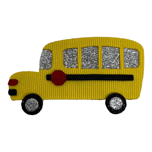 School Bus Hair Bow Sculpture
