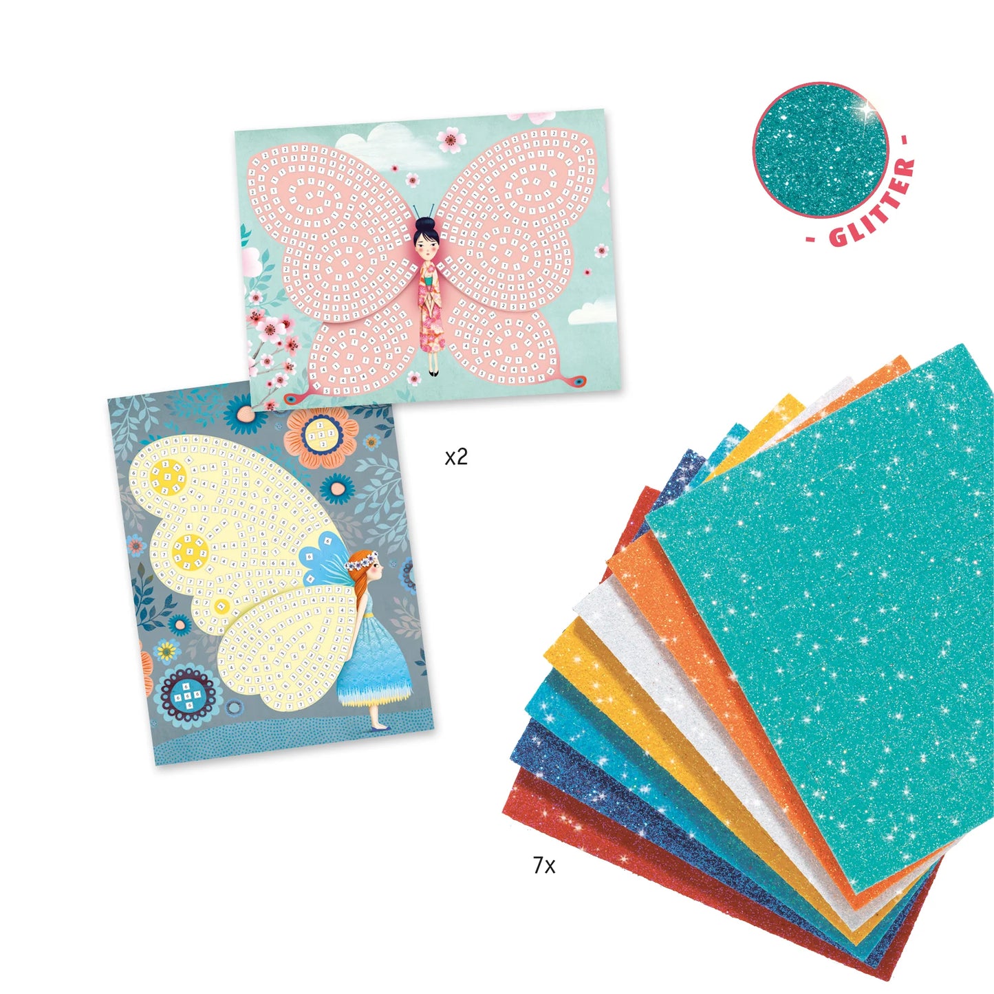Butterflies Sticker Mosaic Craft