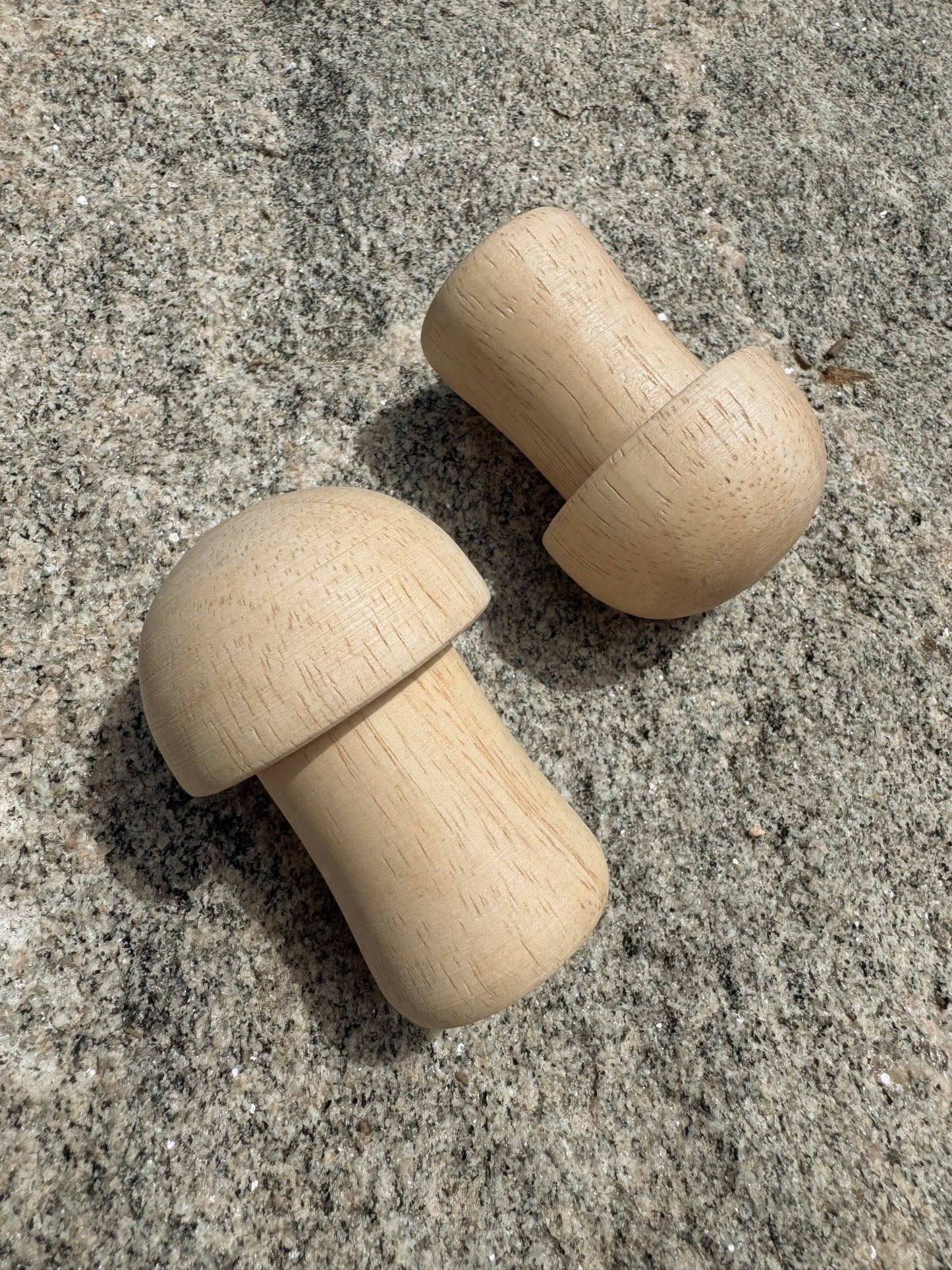 Oak Wood Mushroom Rattle