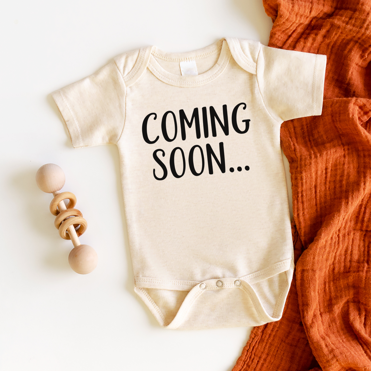 Coming Soon Onesie (Oatmeal)