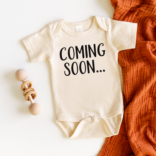 Coming Soon Onesie (Oatmeal)