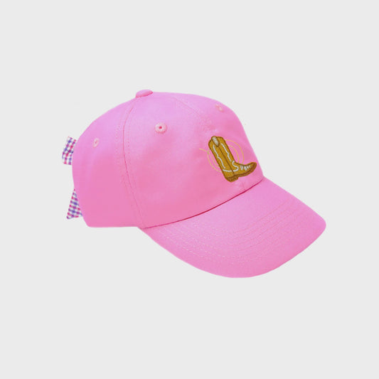 Cowgirl Boot Bow Baseball Hat