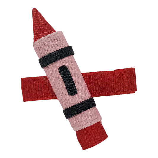 Single Crayon Hair Bow Sculpture