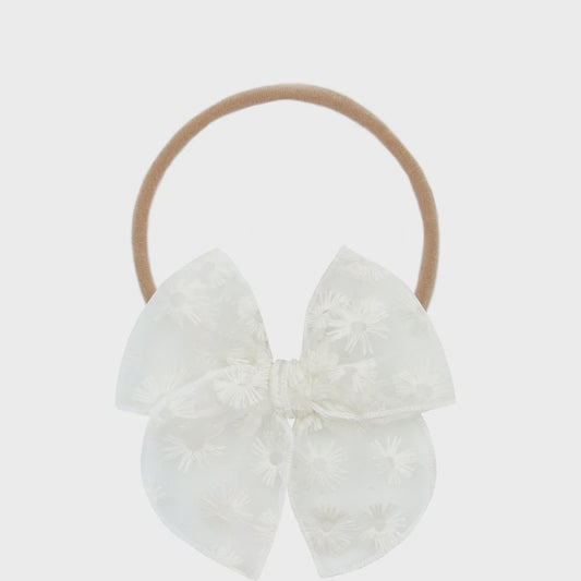 Heirloom Bow Headband (Daisy Lace)