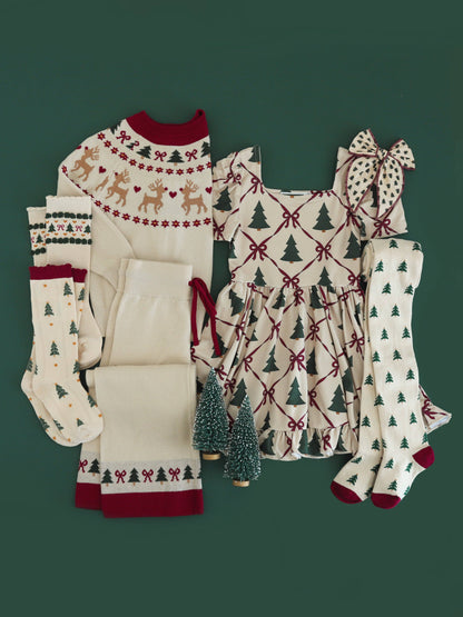 Scalloped Knee High Socks