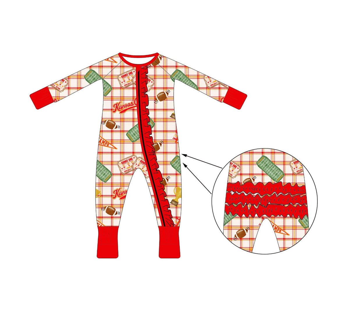 Heritage Plaid Kingdom Ruffle Zip