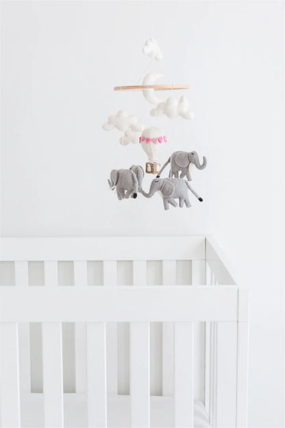Elephant Mobile (w/ Pink Stars)