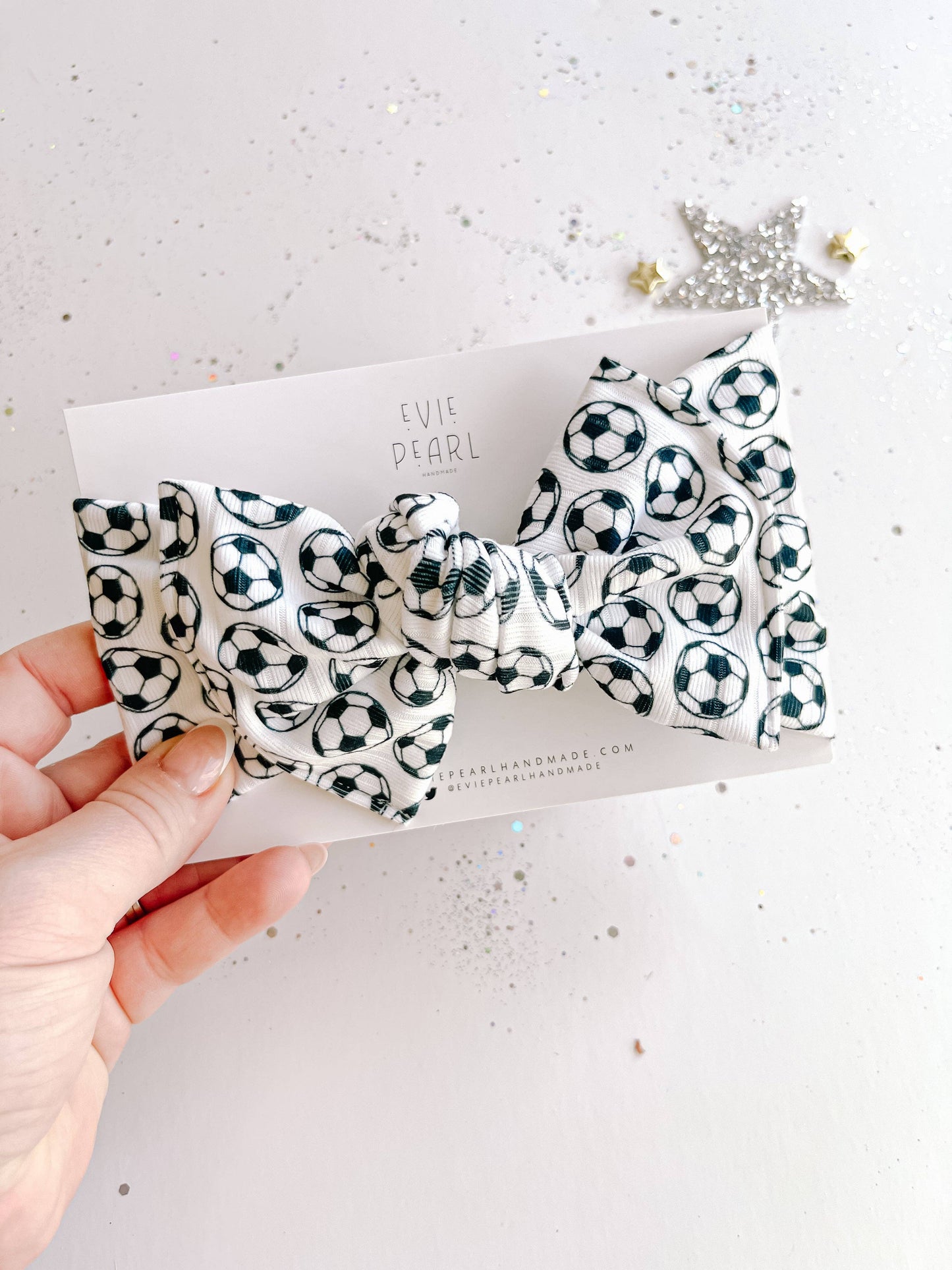 Soccer Baby Bow Turban