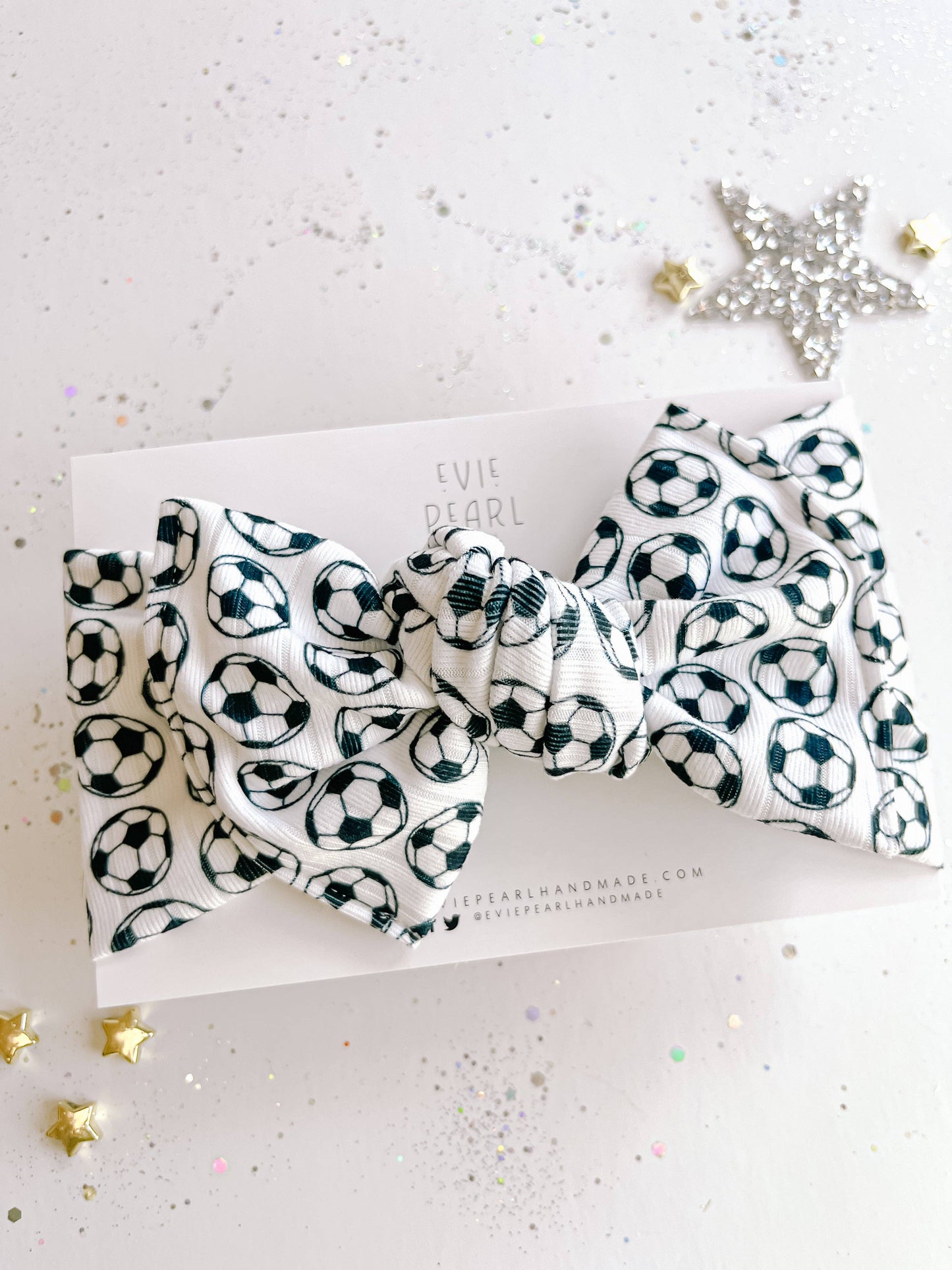 Soccer Baby Bow Turban