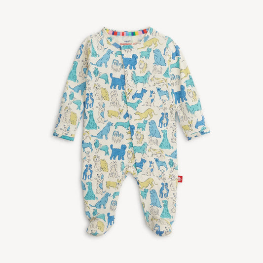 Blue It's A Paw-ty Right Fit Footie