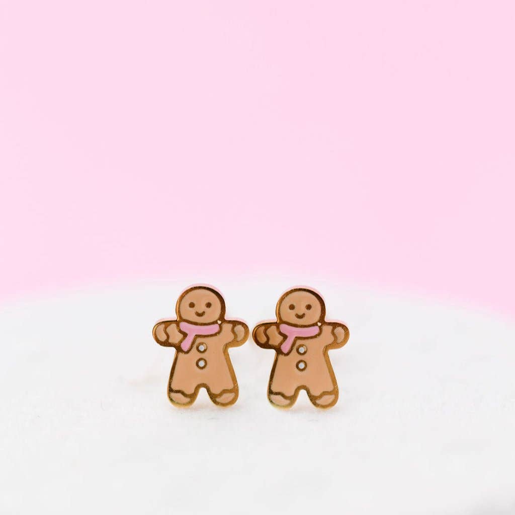 Screw-On Back Earrings (18K Gold Plated)