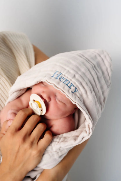 Infant Hooded Towel (Steel)