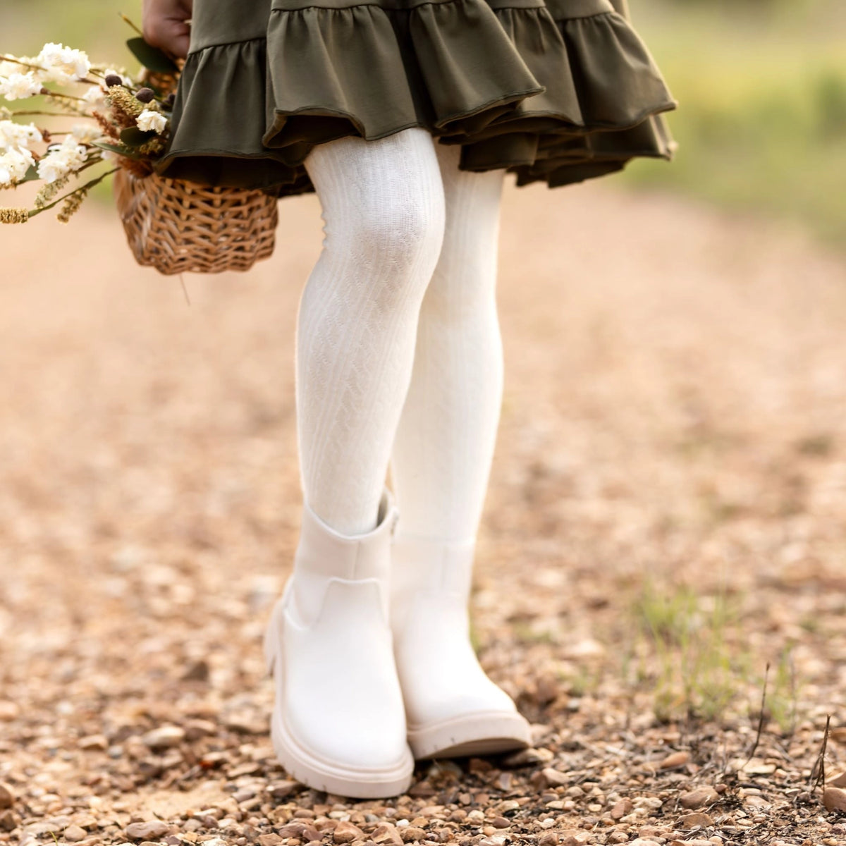 Cable Knit Tights