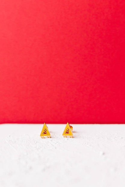 Screw-On Back Earrings (18K Gold Plated)