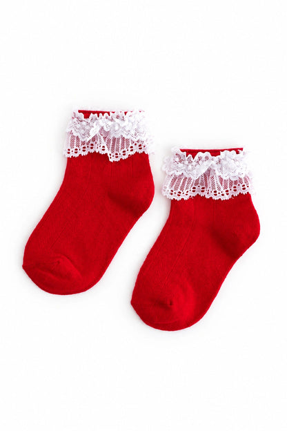 Lace Bobby Midi Socks