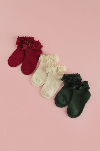 Lace Bobby Midi Socks