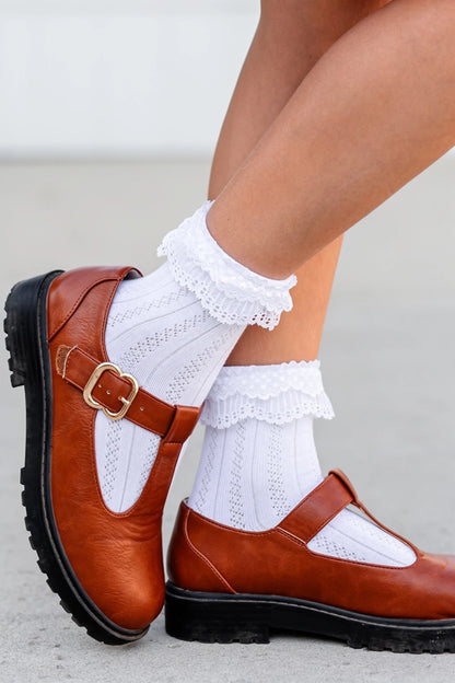 Lace Bobby Midi Socks